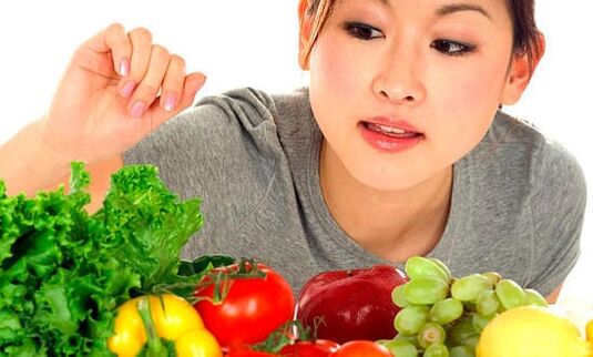 Obst und Gemüse für die japanische Ernährung